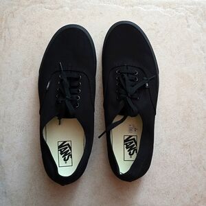 Vans Authentic Lo Pro Black Skate Shoes